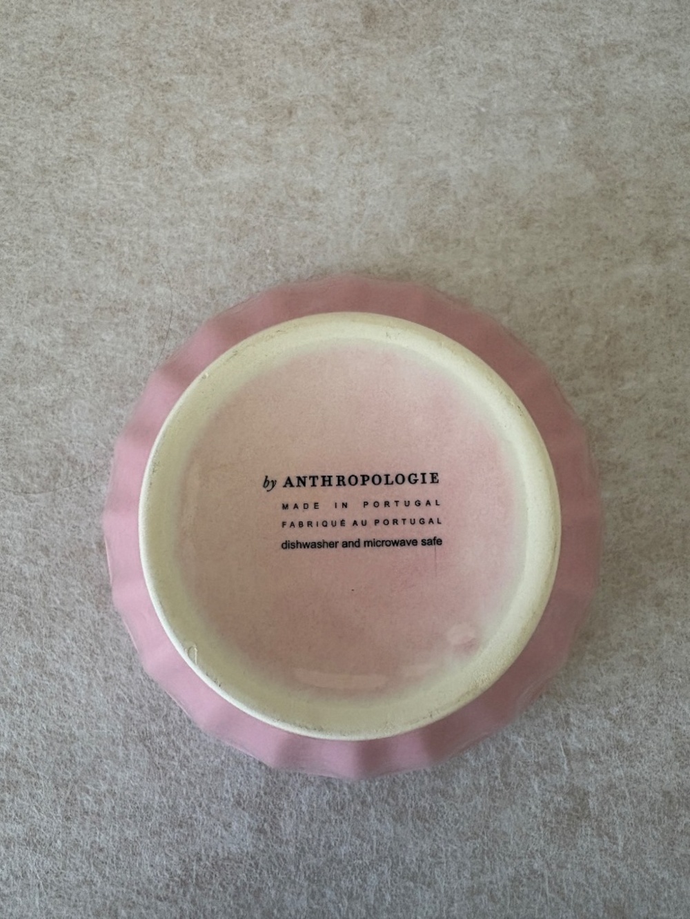 Anthropologie Cereal Bowls Pink Set of 3 - Picture 2 of 6